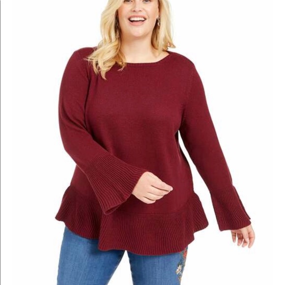 Sweaters | Nwt Womens Ruffle Sweater 